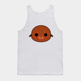 Cute Brown Eared Seal Tank Top